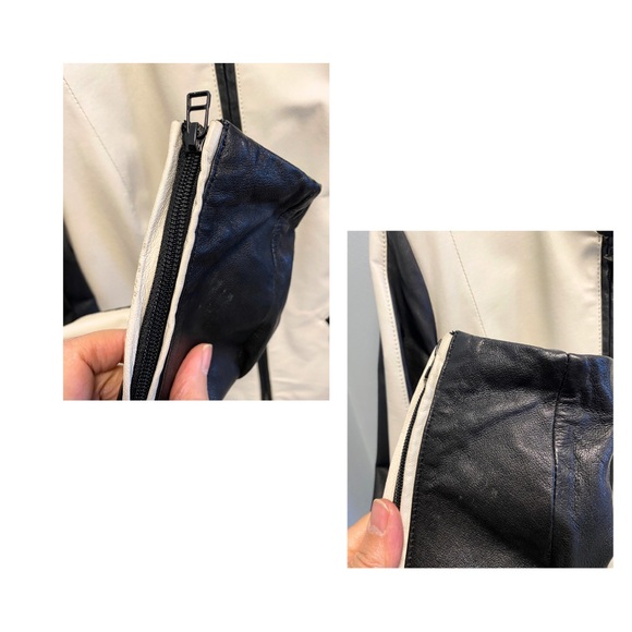 Danier Two-Tone Leather Jacket - Picture 5 of 9